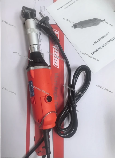 200W Micro Angle Grinder Multifunction 90° Electric Elbow Grinding Machine Elbow Engraving Polisher Ceramic Tile Cleaning Tools