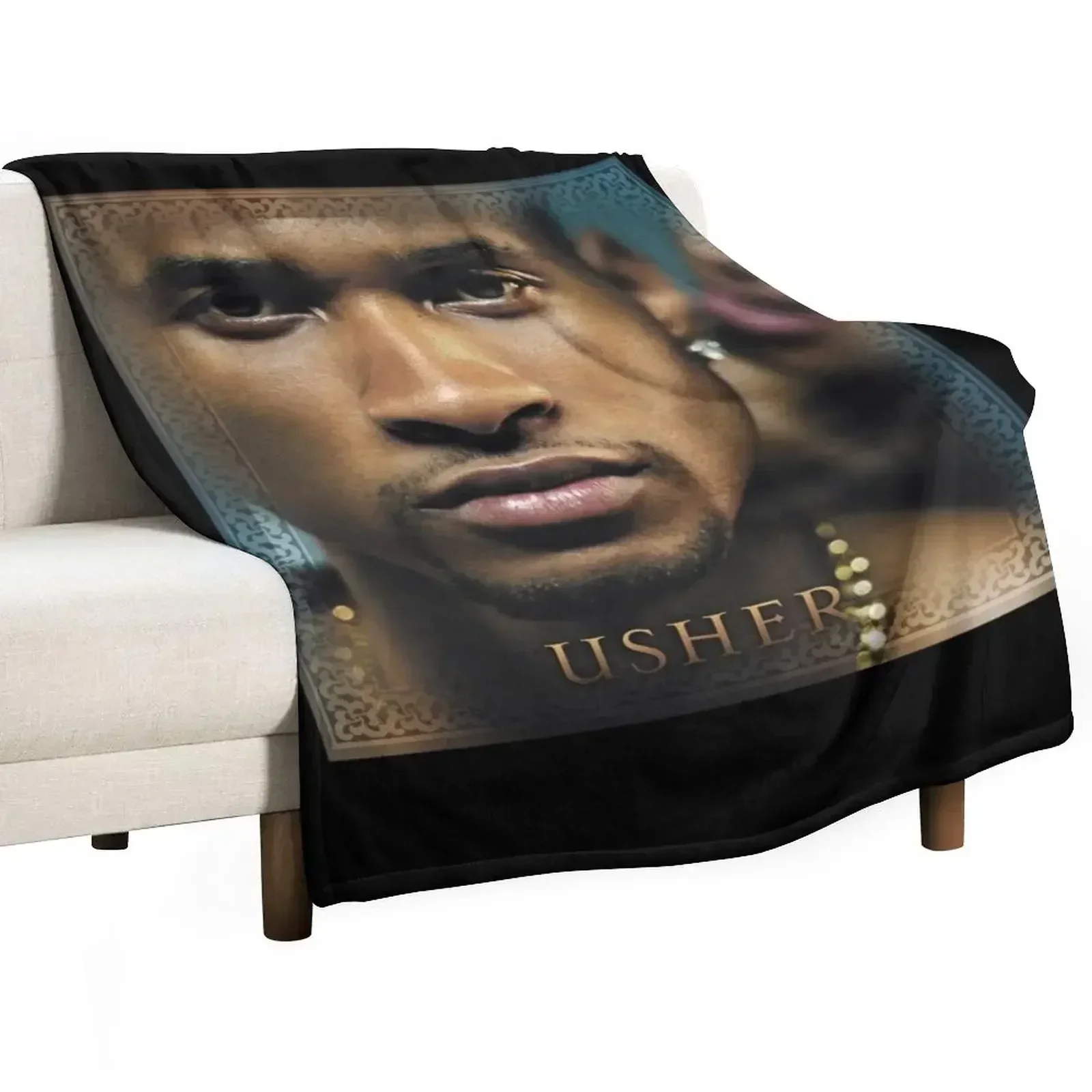 Usher Confessions Throw Blanket Plush Furry Sofa for sofa Blankets