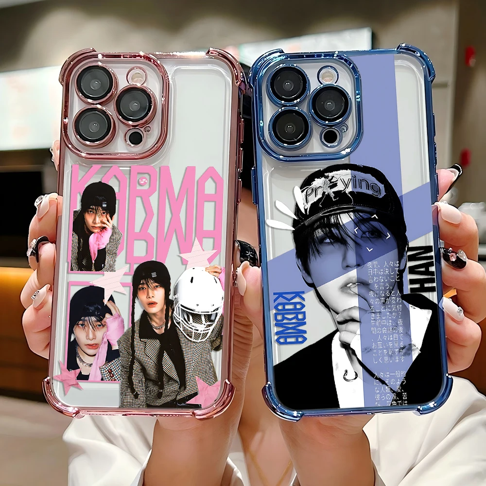 Funda de teléfono con revestimiento Kpop S-Stray-K-Kids-s Skzoos para Samsung A37 A57 A07 A36 A16 A06 A35 A55 A25 A26 A05s A15 A54 A34 A24 A14 A05