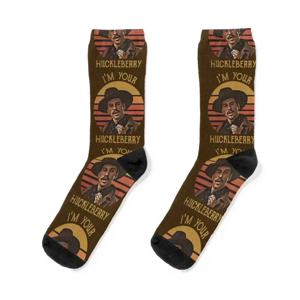 

Doc Holliday Tombstone I’m Your Huckleberry Vintage Men's Socks hiphop snow sheer Girl'S Socks Men's