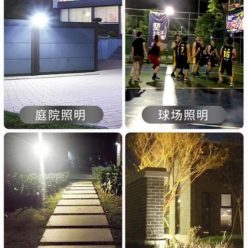 30/50/100/200/300/500W Solar Outdoor Lights High Brightness Waterproof Street Lamp Led Powered Sportlight with Remote Control