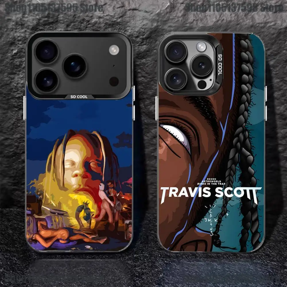 

Cactus T-Travis Jack Scott Phone Case For iPhone 17,16,15,14,13,12,11,Pro,XS,Max,Plus,Mini,SE Black Candy Matte Shockproof Cover