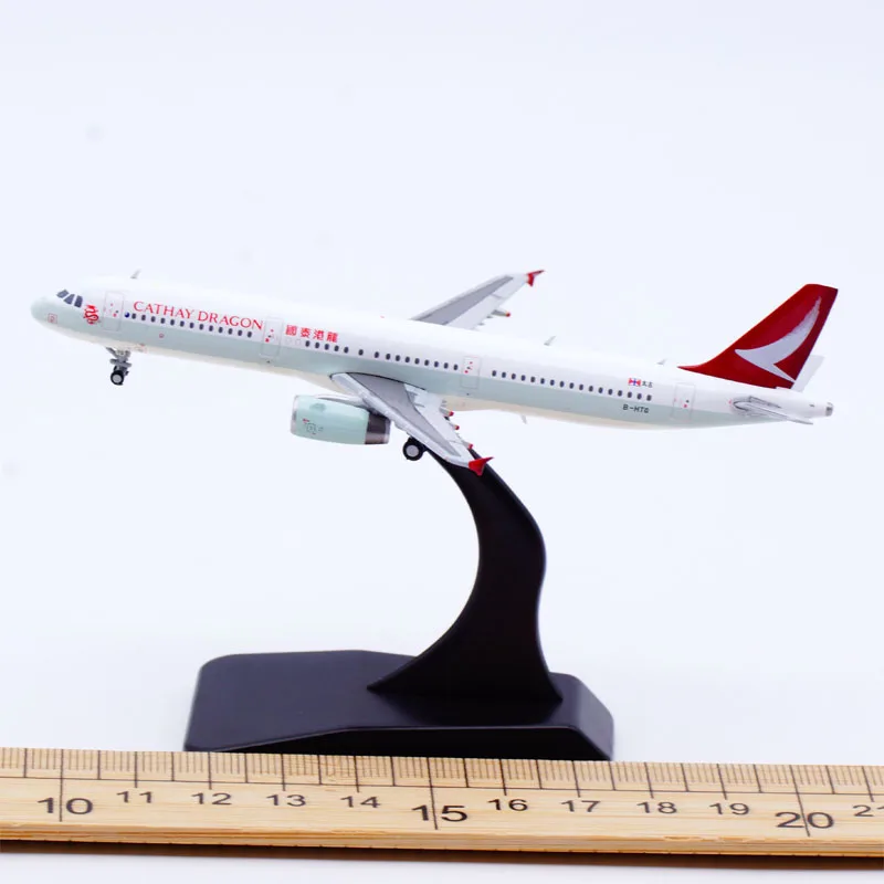 BBOX4008 Alloy Collectible Plane Gift JC Wings 1:400 Cathay Dragon Airbus A321 Diecast Aircraft JET Model B-HTG ze stojakiem