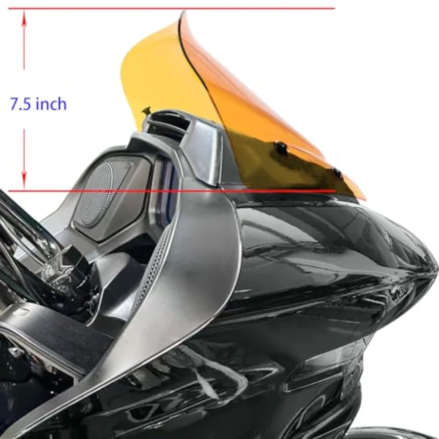 9.5 طويل القامة برتقالي 100 PMMA أكريليك شفاف هدية الزجاج الأمامي لـ Harley Davidson 202324 CVO Road Glide و