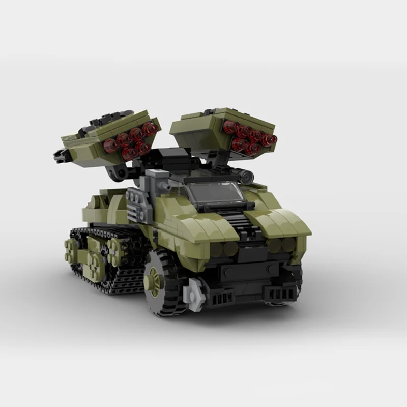 647PCS Pieces Halo Wars 2 Wolverine Anti-Aircraft Tank Building Blocks, Military Theme Model Building Blocks