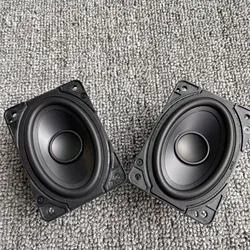 GHXAMP for SONOS speaker 2*3-inch square mid range Bass speaker metal sound cap magnesium aluminum Cone Large stroke 1Pairs
