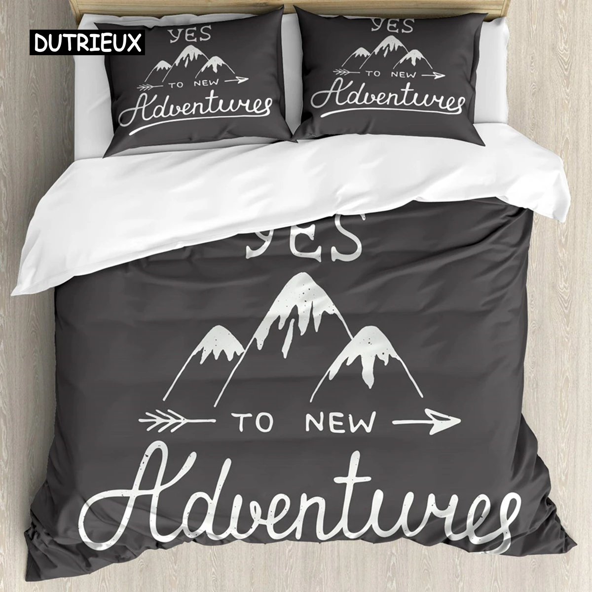 Adventure Duvet Cover Set Wilderness Themed Duvet Cover Set Bedclothes Double Queen King Size Polyester Bedding Set Pillowcase