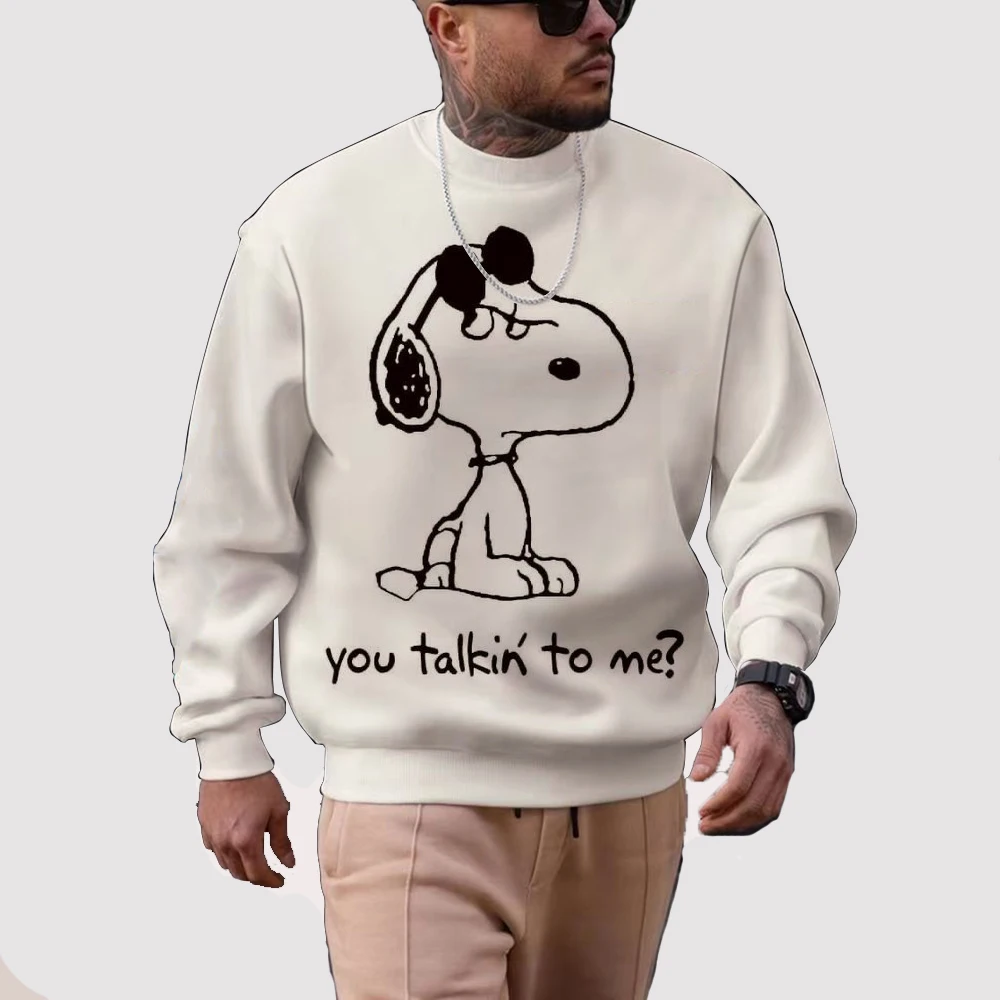 

American Cartoon Comics Snoopy Hoodie Women Man Pullover Tops Spring Autumn Men 2024 New Casual Couple Sweatshirt Clothing