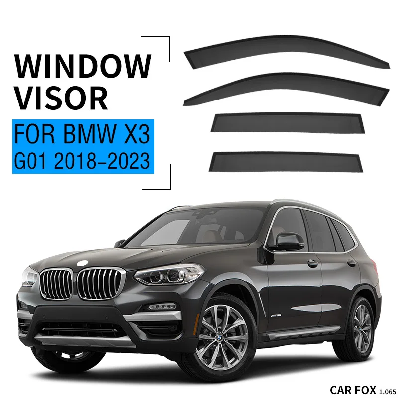 

Window Visor For BMW X3 E83 G01 F25 2003-2018 Window Sun Awning Rain Shelter Deflector Guards Weather Shield Car Accessories