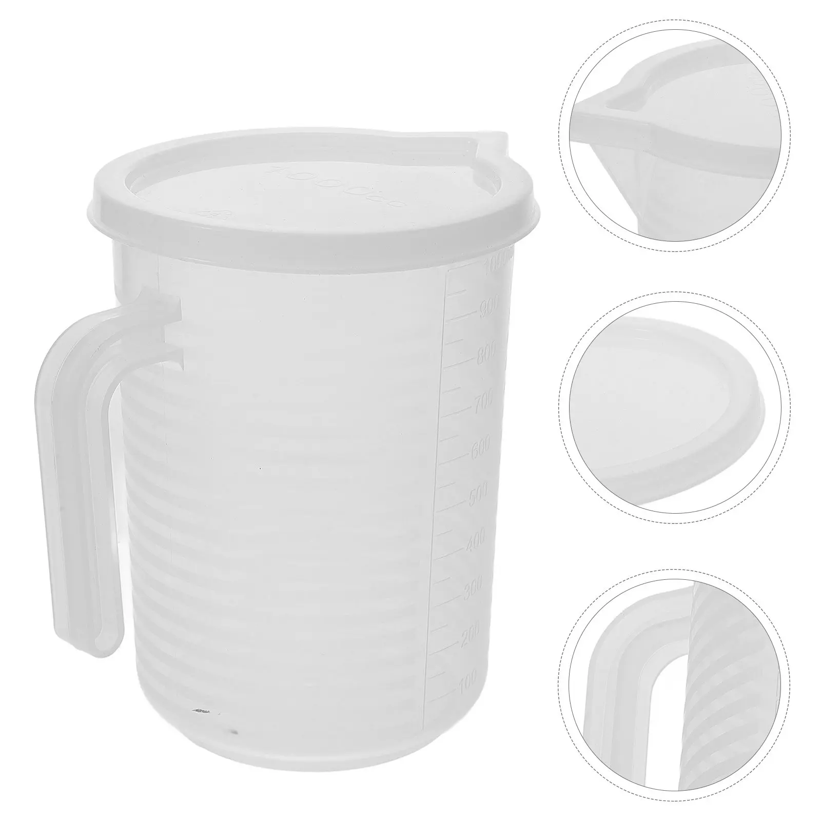 Large Capacity Measuring Cup Transparent Graduated Liquid Measuring Pitcher with Handle for Coffee Milk Juice Baking Kitchen