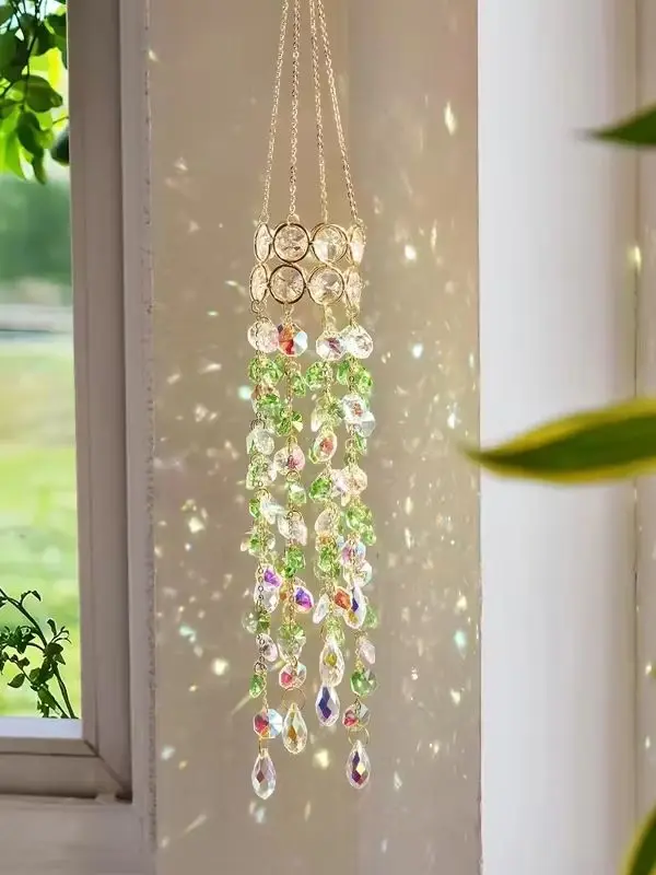 1 Stück Sonnenfänger, funkelndes Kristallglas, ideale Wahl für die Dekoration von Gärten, Balkonen und Fenstern im Frühling und Sommer. – Detail 4
