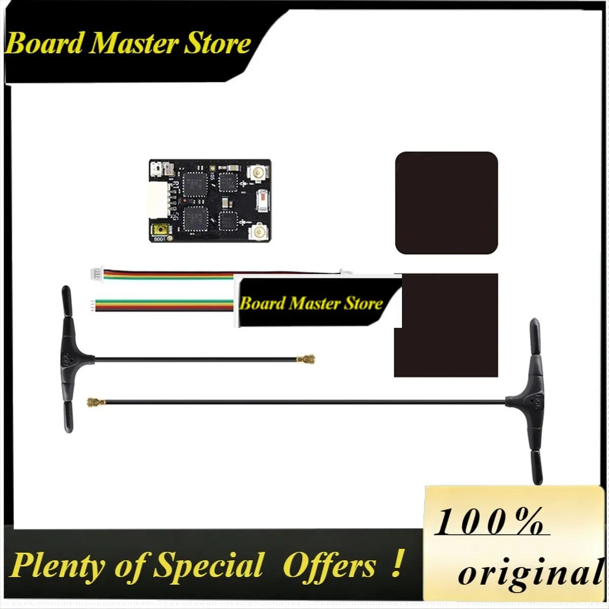 BoMaSA26Z ELRS GEMINI RX Dual Receiver 2.4Ghz 150mm & 90mm Antennas For Enhanced RC FPV Drone Racing Performance