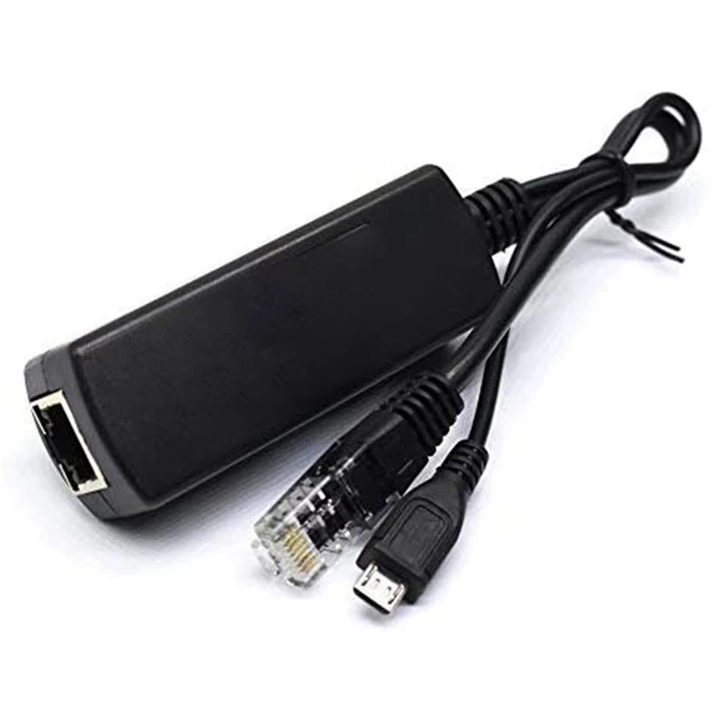 Poe الفاصل مع 2x مايكرو usb ، 48 فولت إلى 5 فولت 2a/3a ، usb صغير امدادات الطاقة ، مع شحن الهواتف الذكية