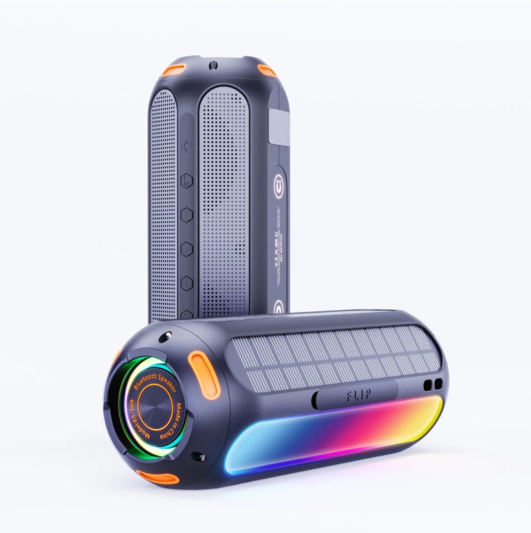 

Outdoor Solar Charging 20W Speaker Adsorption LED RGB Light 5000mAh IPX6 Waterproof Stereo Subwoofer Bluetooth Speaker