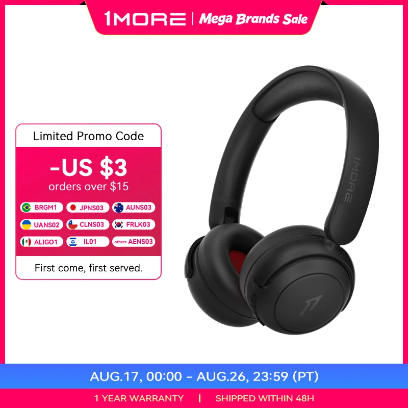1More HQ20 SonoFlow MINI Hearing Protection Wireless Bluetooth 5.3 On-Ear