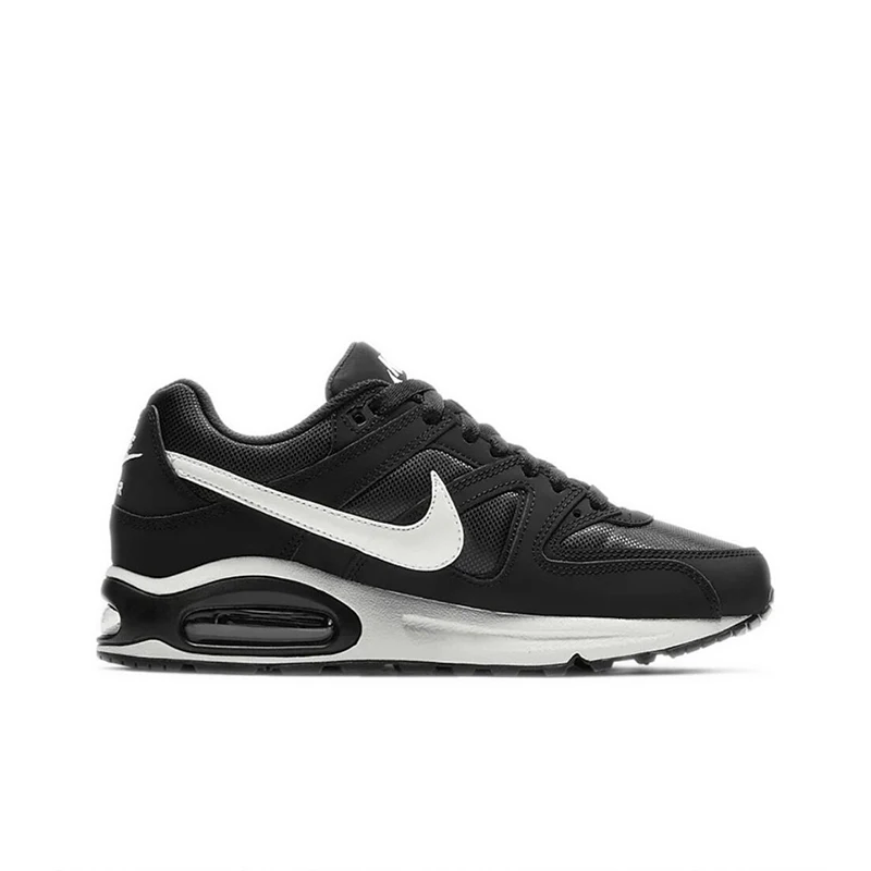 Original Nike Air Max Command Women\'s Running Shoes Wear Resistant Shock Absorption Breathable Black White Sneakers 397690-021