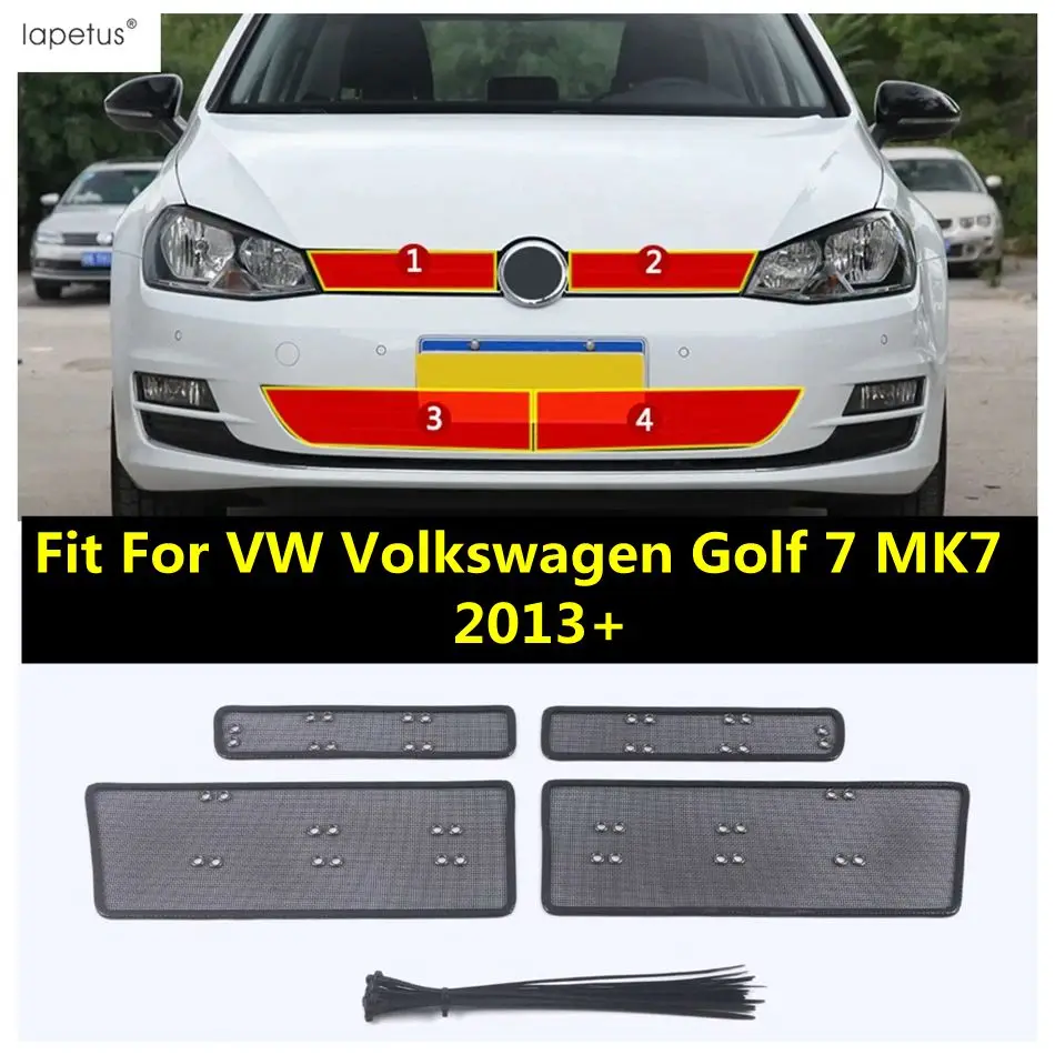 

Car Front Middle Grille Insect Screen Mesh Insert Net Protection Dust Accessories Kit For VW Volkswagen Golf 7 MK7 2013 - 2020