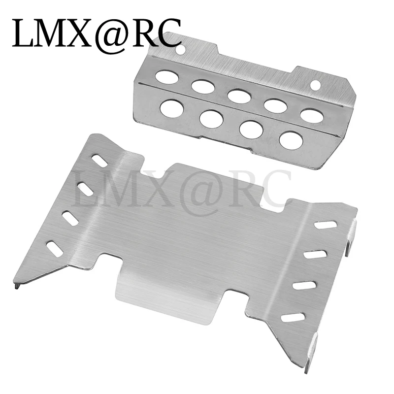 LMX RC Przedni i tylny ochraniacz podwozia ze stali nierdzewnej do RGT EX86020 86020 LC71 1/10 RC Car Upgrade Parts Akcesoria