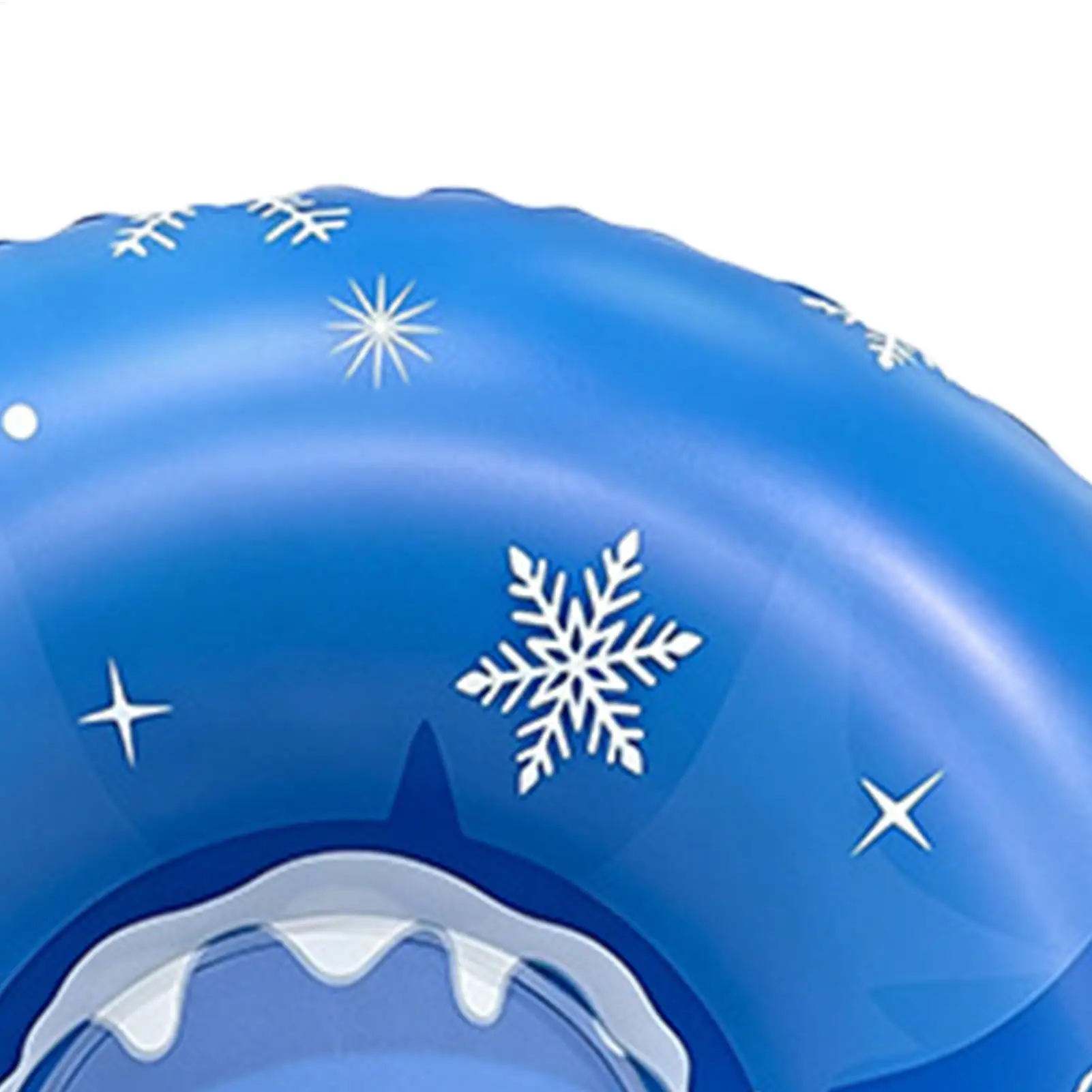 Snow Tube Round Snow Sliding Inflatable Tube With Handle Thickened Sledding Ring For Outdoor Winter Driveway Walkway Pool Beach