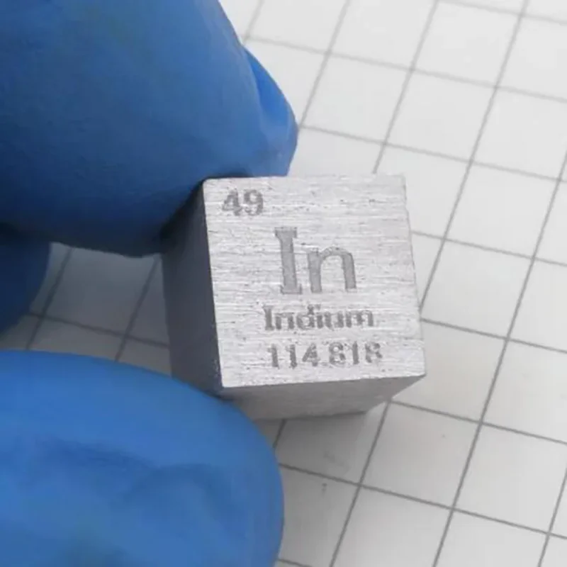 Indium Cube In Element Cube Metal Collector 10mm 25.4mm/1 Inch