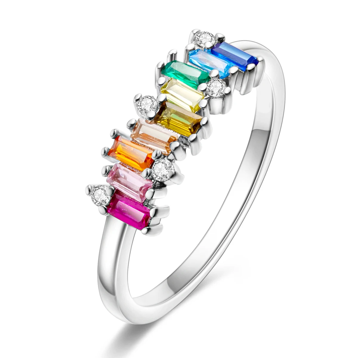 Originele 925 zilveren ring voor vrouw ster zon vlinder zirkoon voor verlovingsfeest mode-sieraden