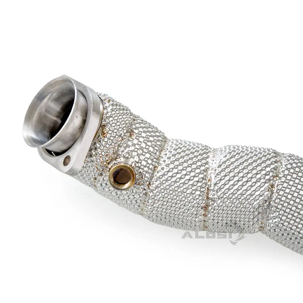 For Mercedes Benz AMG GLC43 3.0T 2017-2023 Stainless Steel Free Flowing Downpipe with Insulation Layer to Protect the Downpipe