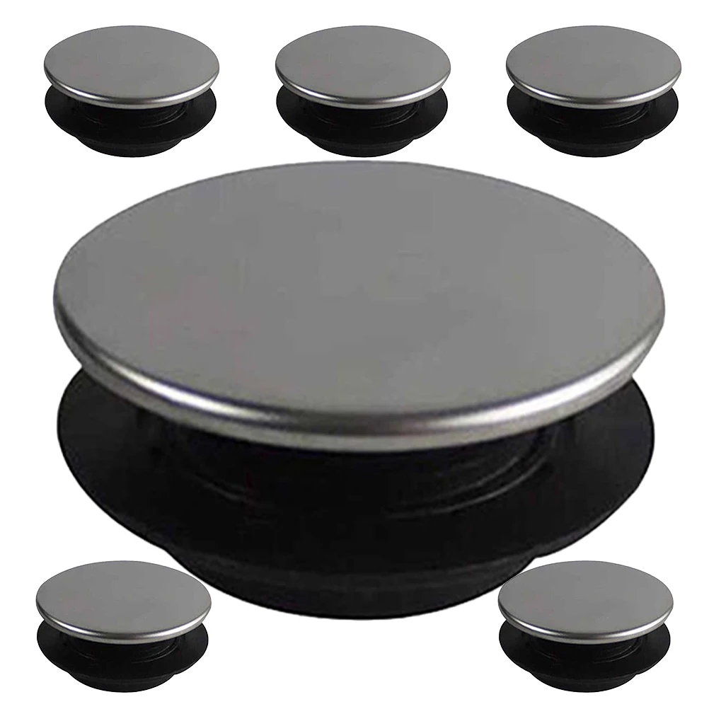

6pcs Sink Hole Cover Stainless Steel Faucet Cap Kitchen Filler Wash Basin Decorative Longlasting Elegant Design