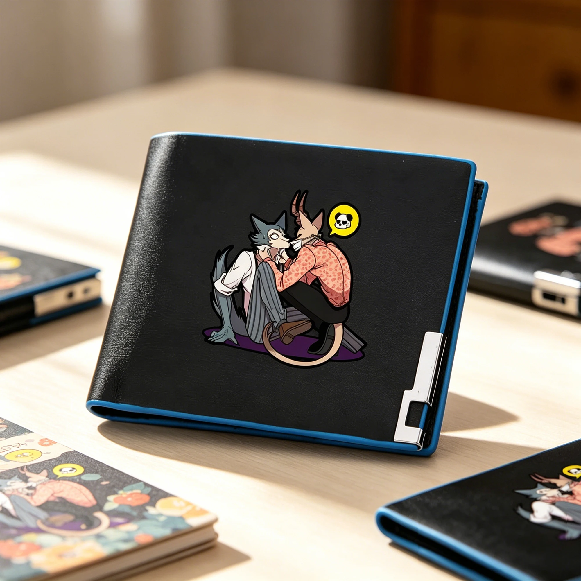 

BEASTARS Louis Legoshi аниме сумка для денег женский короткий кошелек из искусственной кожи милые кошельки брендовый держатель для удостоверений личности сумки-клатчи для мальчиков