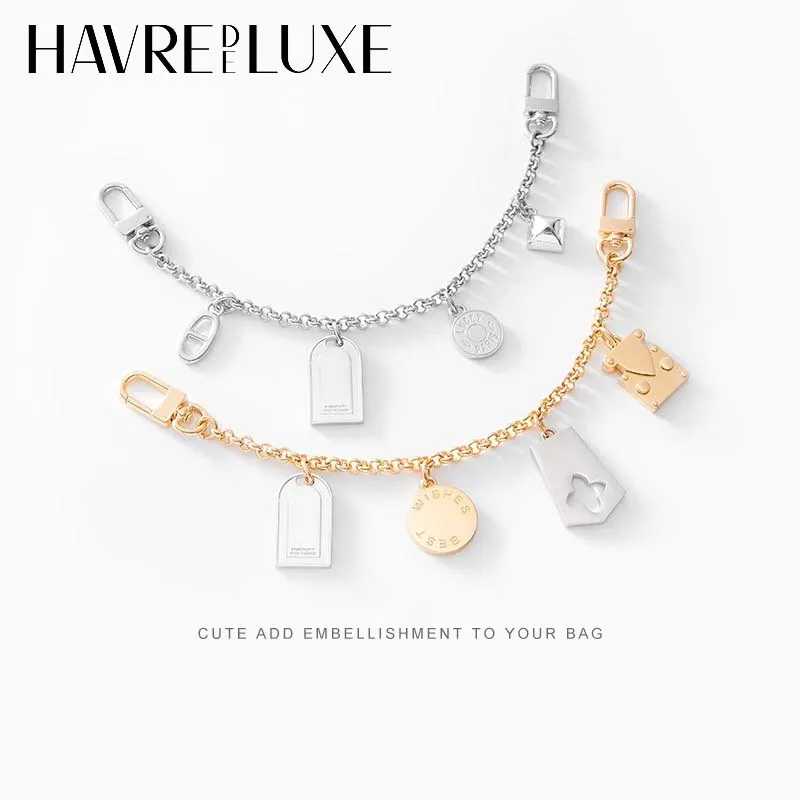 

Fashion bag extended chain detailed workmanship for bucket bag shoulder strap decorative chain bag accessories