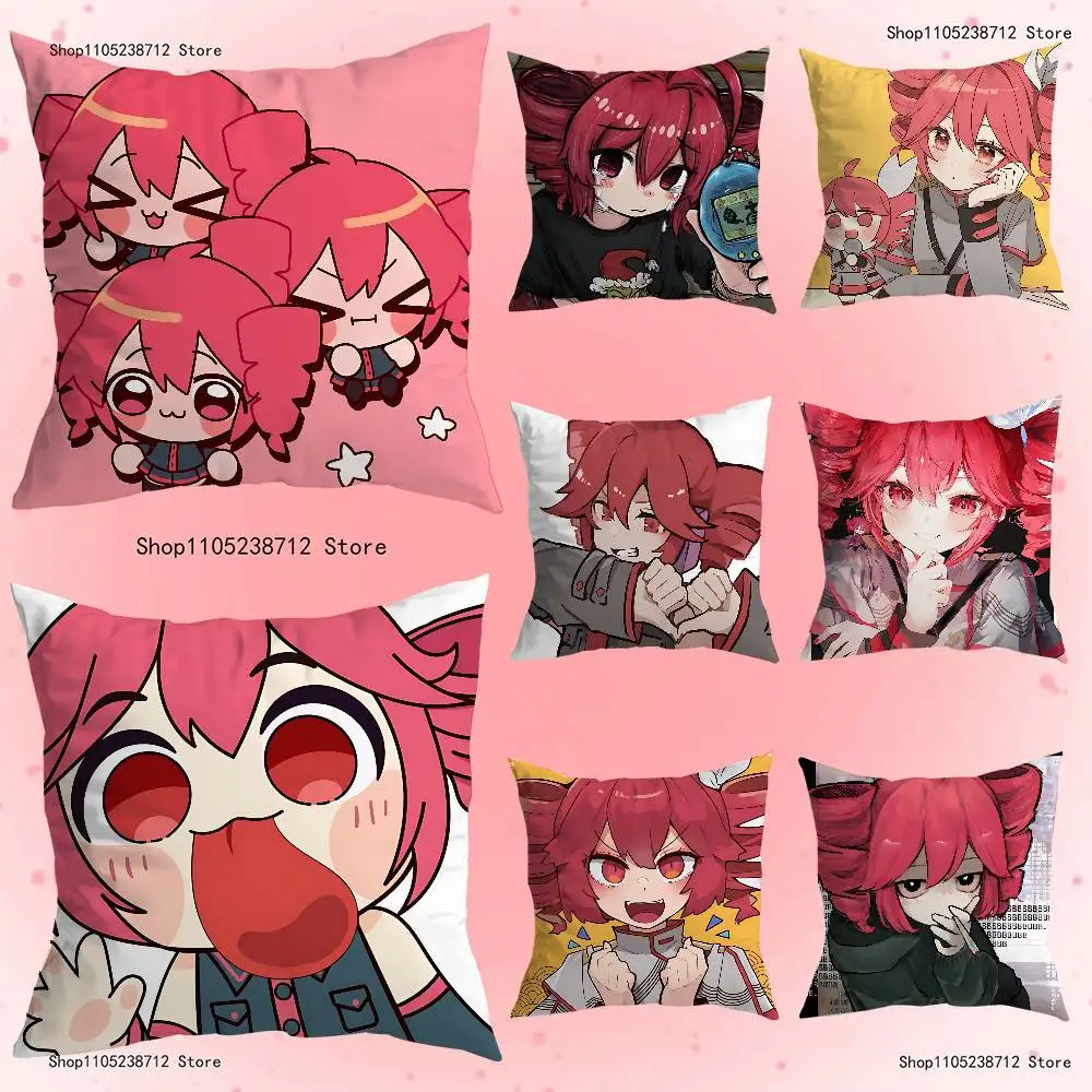 

Virtual Singer K-Kasane Teto Pillowcase Pillowslip Cushion Plush Boys Girls Cartoon Anime Kawaii Decoration Birthday Cute Gifts