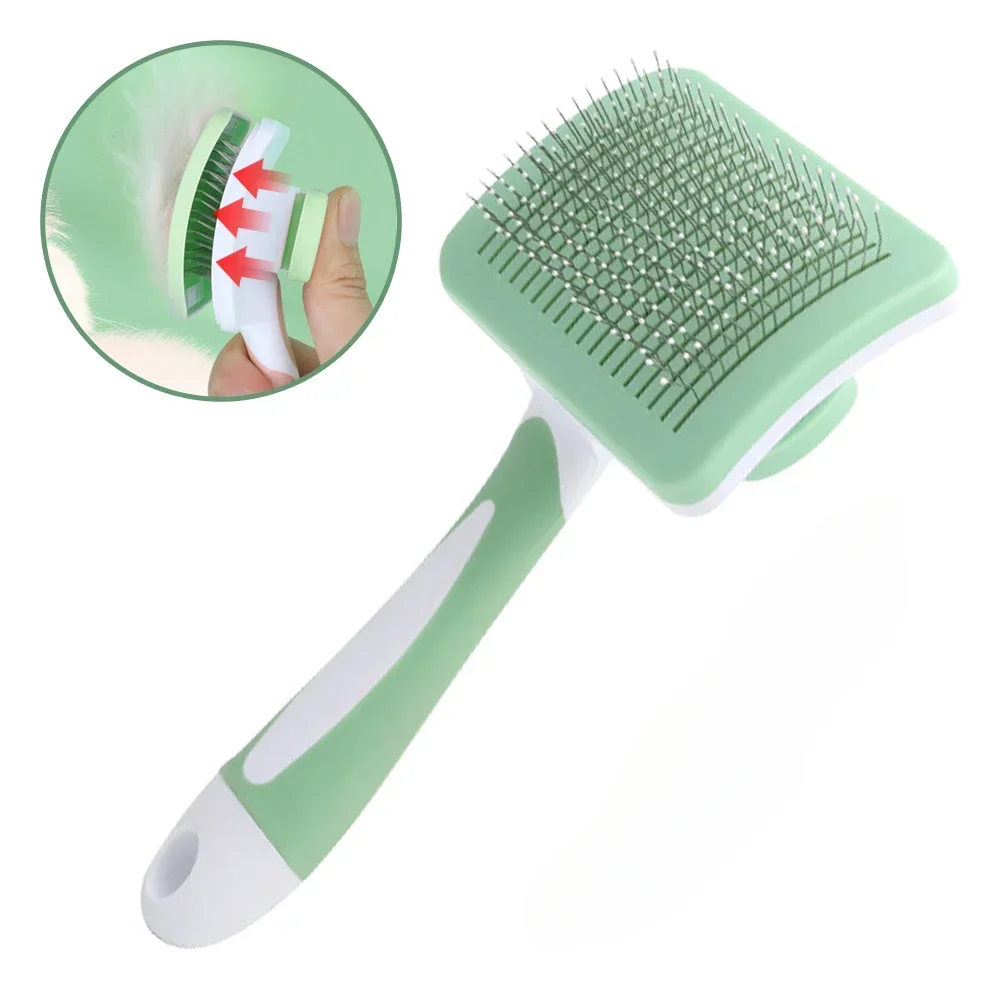 Pet Hair Shedding Comb Dog Cat Brush Grooming Long Hair Indoor Cats Brush Hair Remover Cleaning Beauty Slicker Pet Supplies