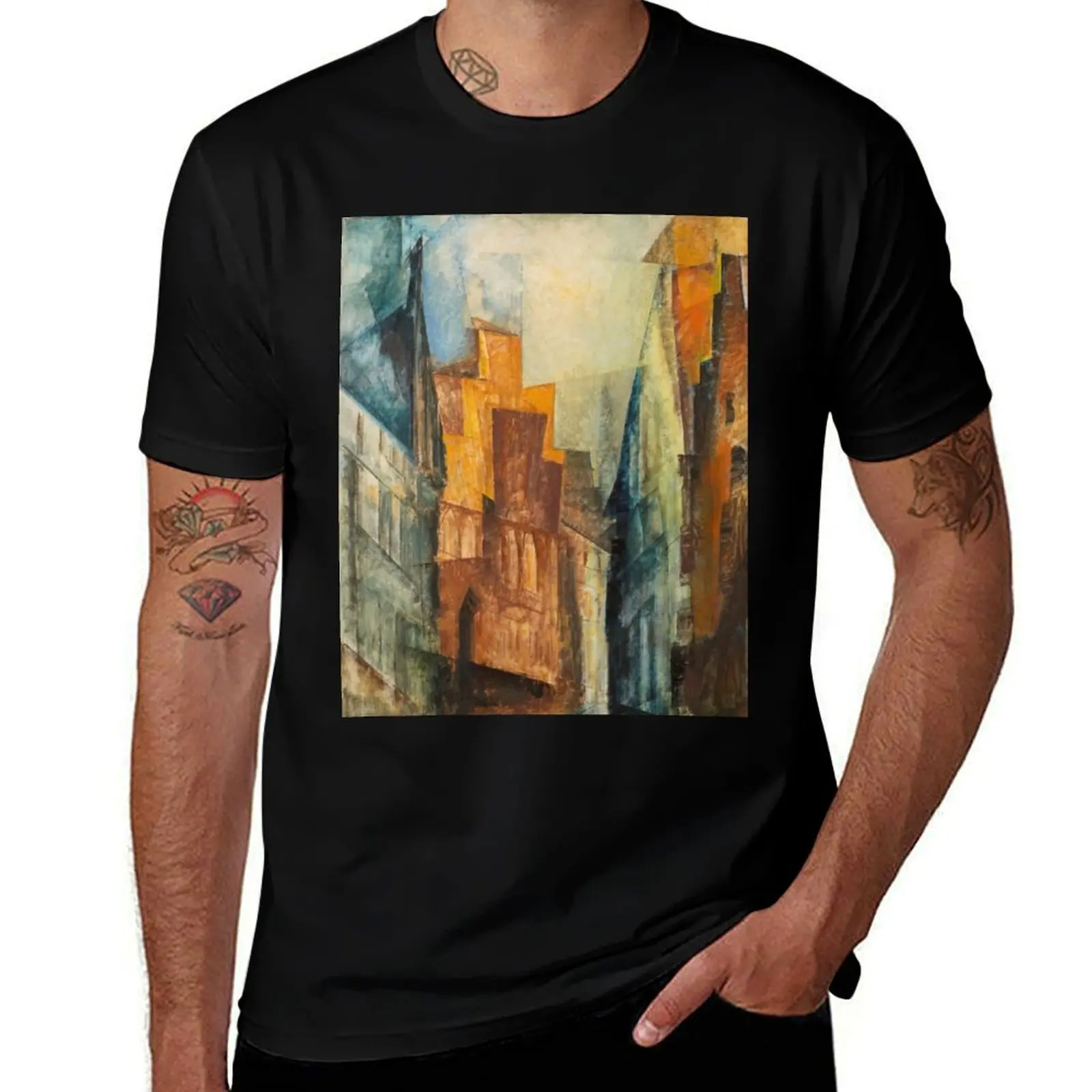 

Lyonel Feininger T-Shirt t shirt man casual t shirts for man slim fit t shirt custom print T-shirt
