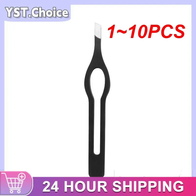 1~10PCS Colors Eyelashes Tweezers Stainless Steel Superhard High Precision Anti-static Tweezers For Eyelash Extensions Lashes