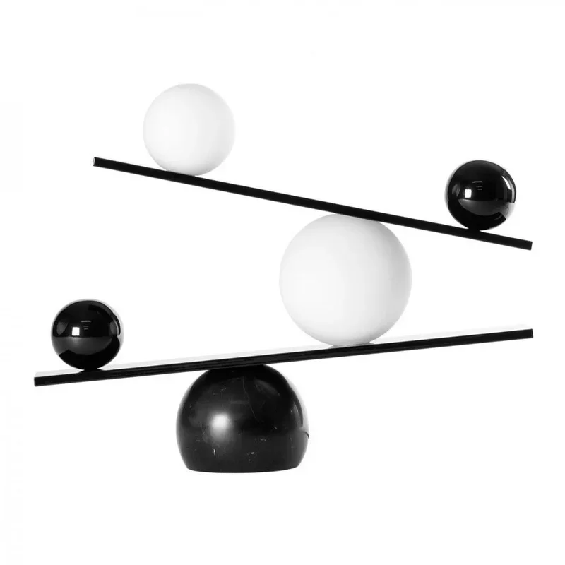 

Simple, designer model room, balanced LED glass lamp, creative living room, study, Nordic, hotel, villa desk lamp