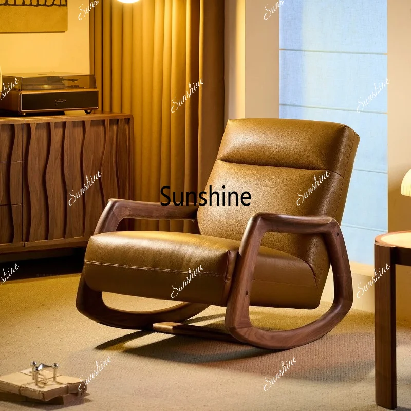 Single sofa rocking chair living room lazy sofa balcony medieval leisure chair