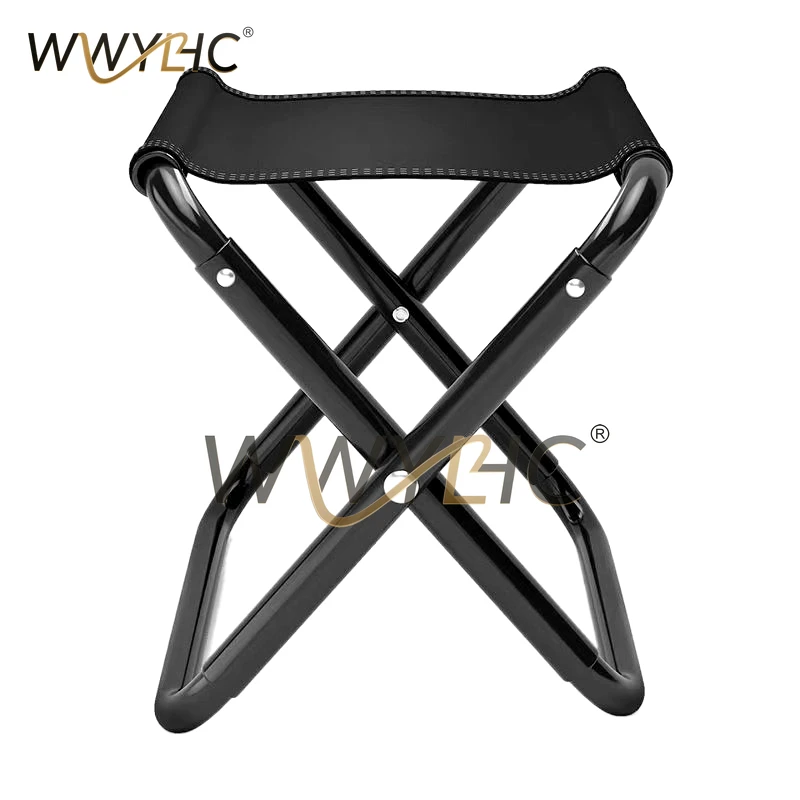 Outdoor Folding Stool Portable Fishing Chair Small Horse Tie Travel Combat Ready Sturdy and Ultra Light Queuing