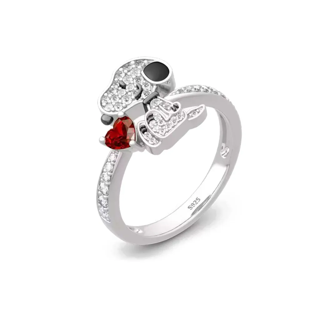 حار بيع جديد 925 الفضة ، الكلب ، الفيل ، البرسيم ، ثعبان على شكل خاتم مناسبة لهدايا العيد النسائية الأوروبية ، مجوهرات رائعة