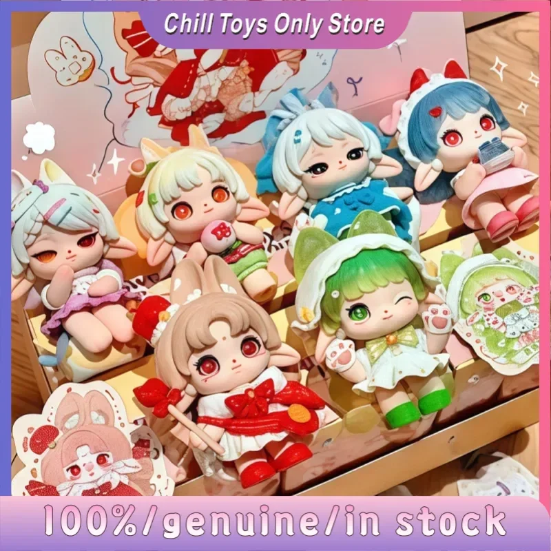 

Official Ruby Bunny Dessert House Blind Box Decoration Set for Collecting Toys Dolls Scale Models Fashionable and Creative Gift