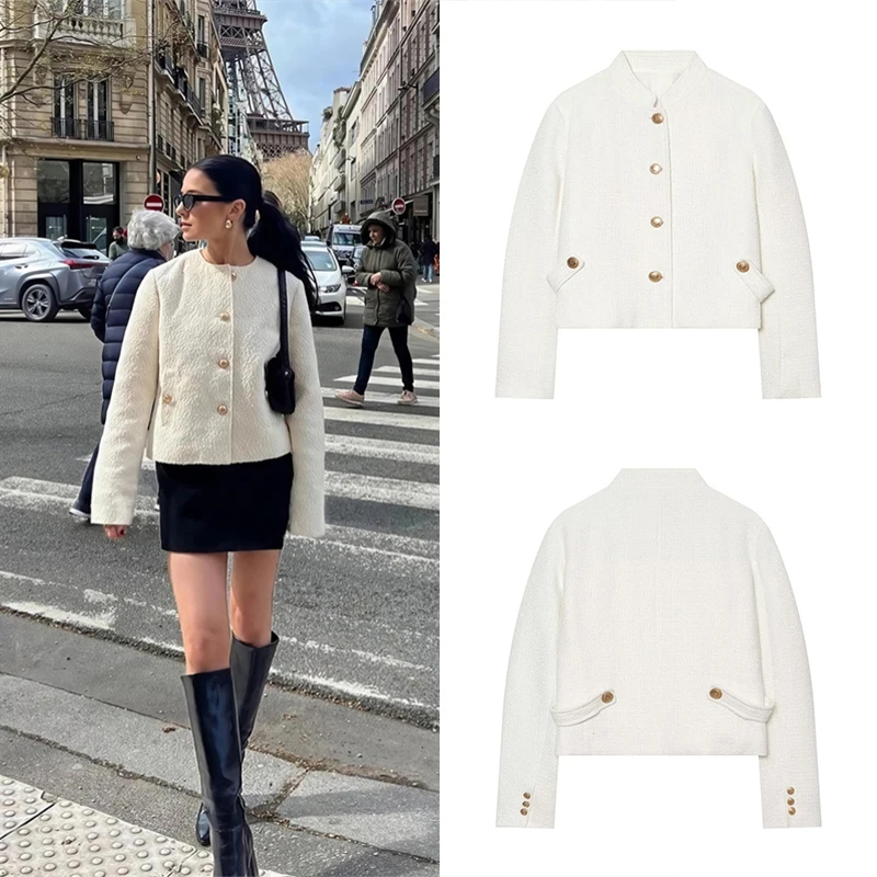 Guobioziy Women's Short Casual Blazer 2026 Spring and Autumn Edition French Fashion Trendy Daily Classic Fresh Street Style