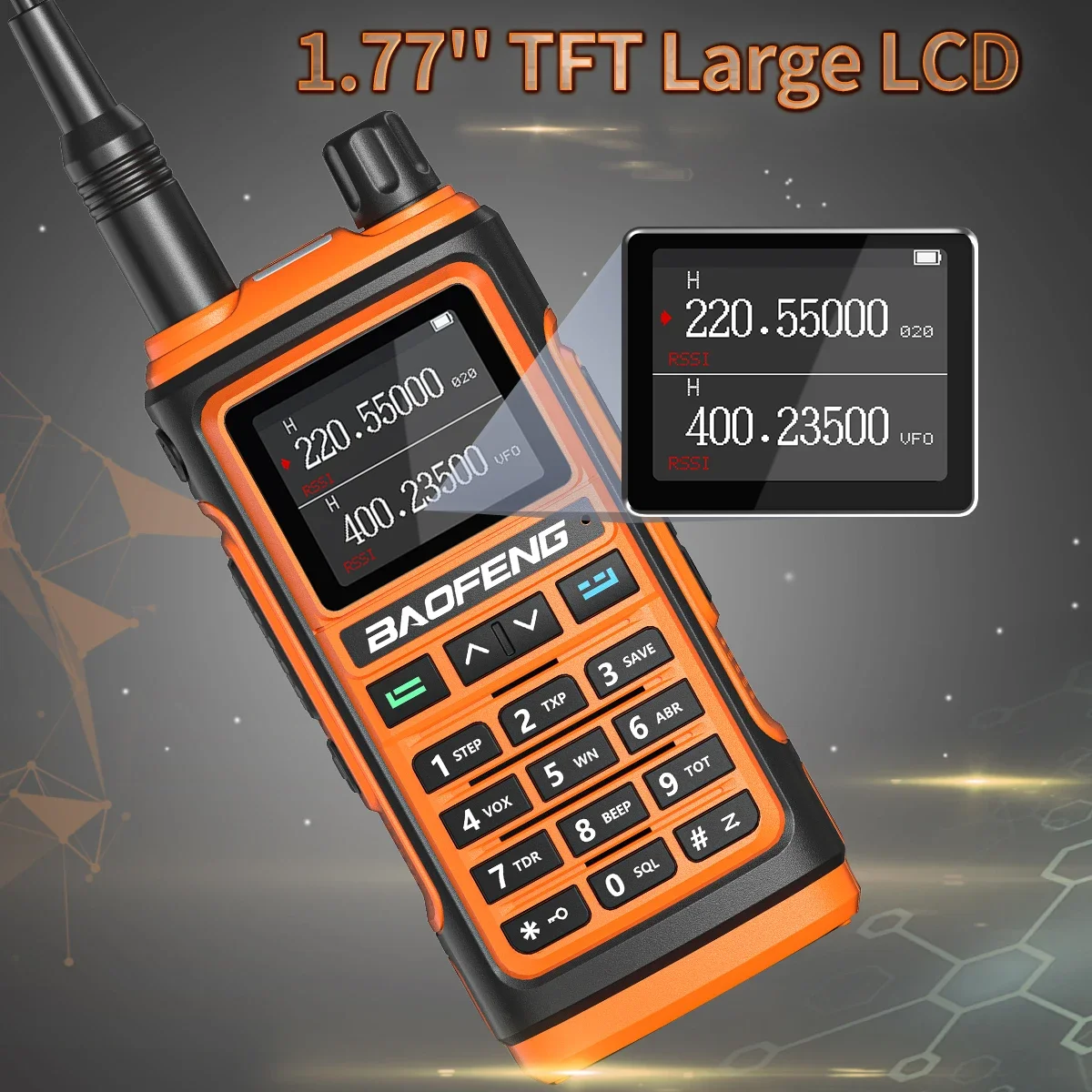 Baofeng UV-17 Pro V2 Tri Band Walkie Talkie Wireless Copy Frequency 999 CH VOX Long Range Type-C Ham Two Way Radio For Travel