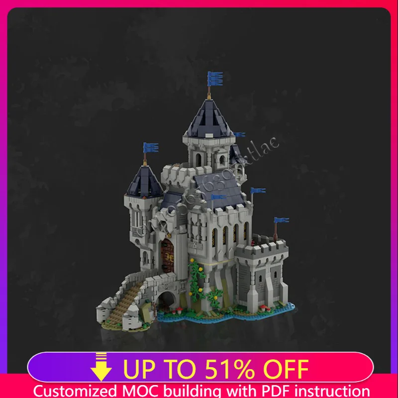 

3275 PCS Hot Selling MOC Medieval Green Castle Model Modular Building Blocks Kids Assembly Display Toys Festival Surprise Gift