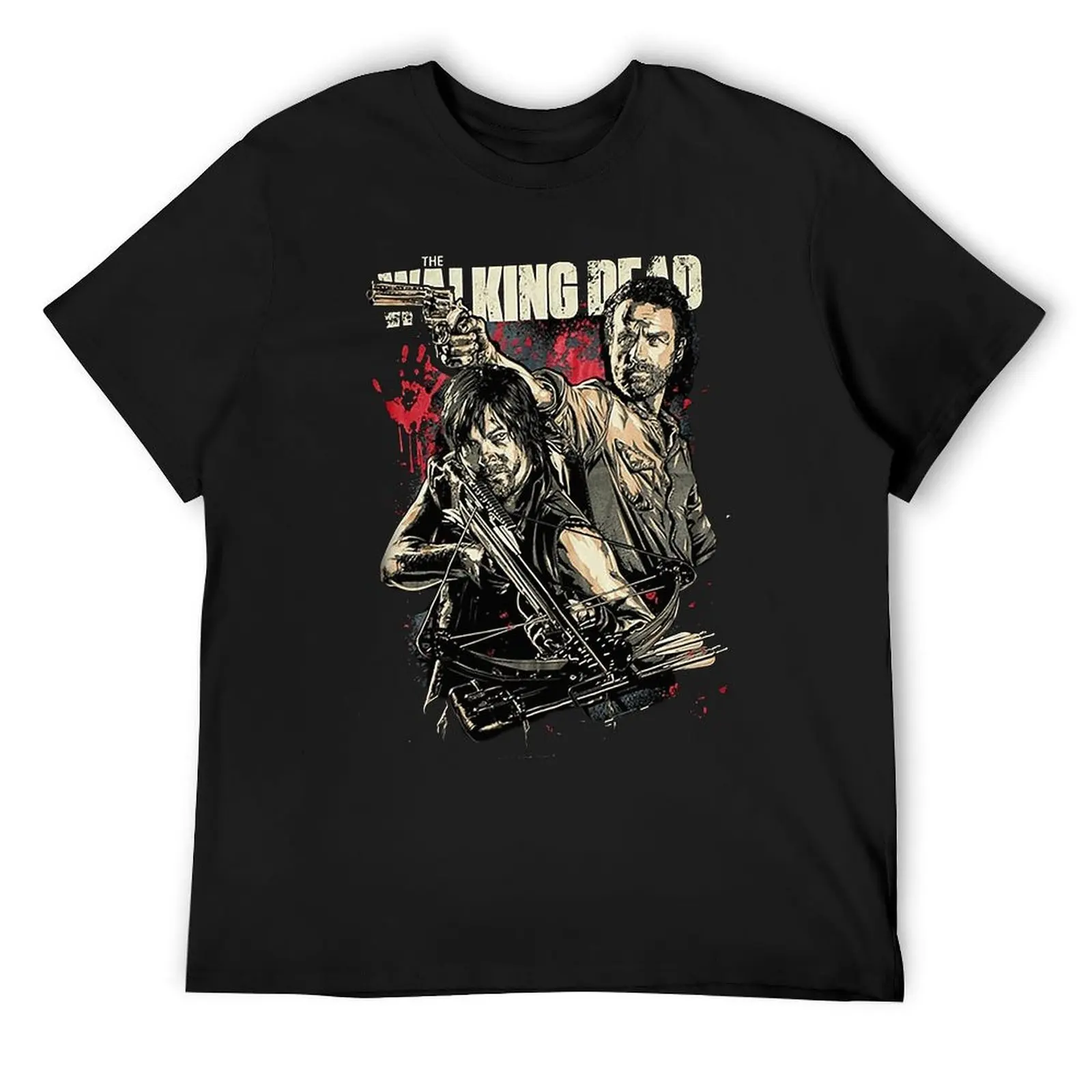 تي شيرت رجالي عصري سلسلة The Walking Dead Comic Book Rick Grimes Daryl Dixon Cool Women