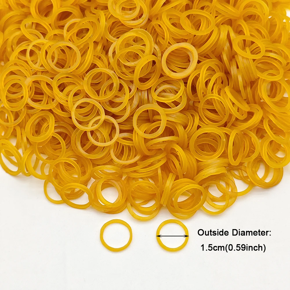 1000 pezzi/lottp elastico elastico per cani di piccola taglia accessori per capelli per cani ad alta elasticità fascia colorata per peli di animali
