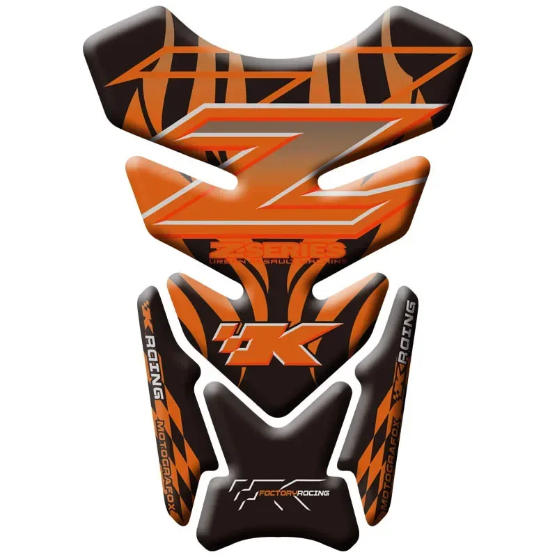 MOTO For KAWASAKI Z250 Z300 Z400 Z650 Z750 Z800 Z1000 Z900 Motorcycle Tank Pad Protector 3D Gel Sticker Decal - 5