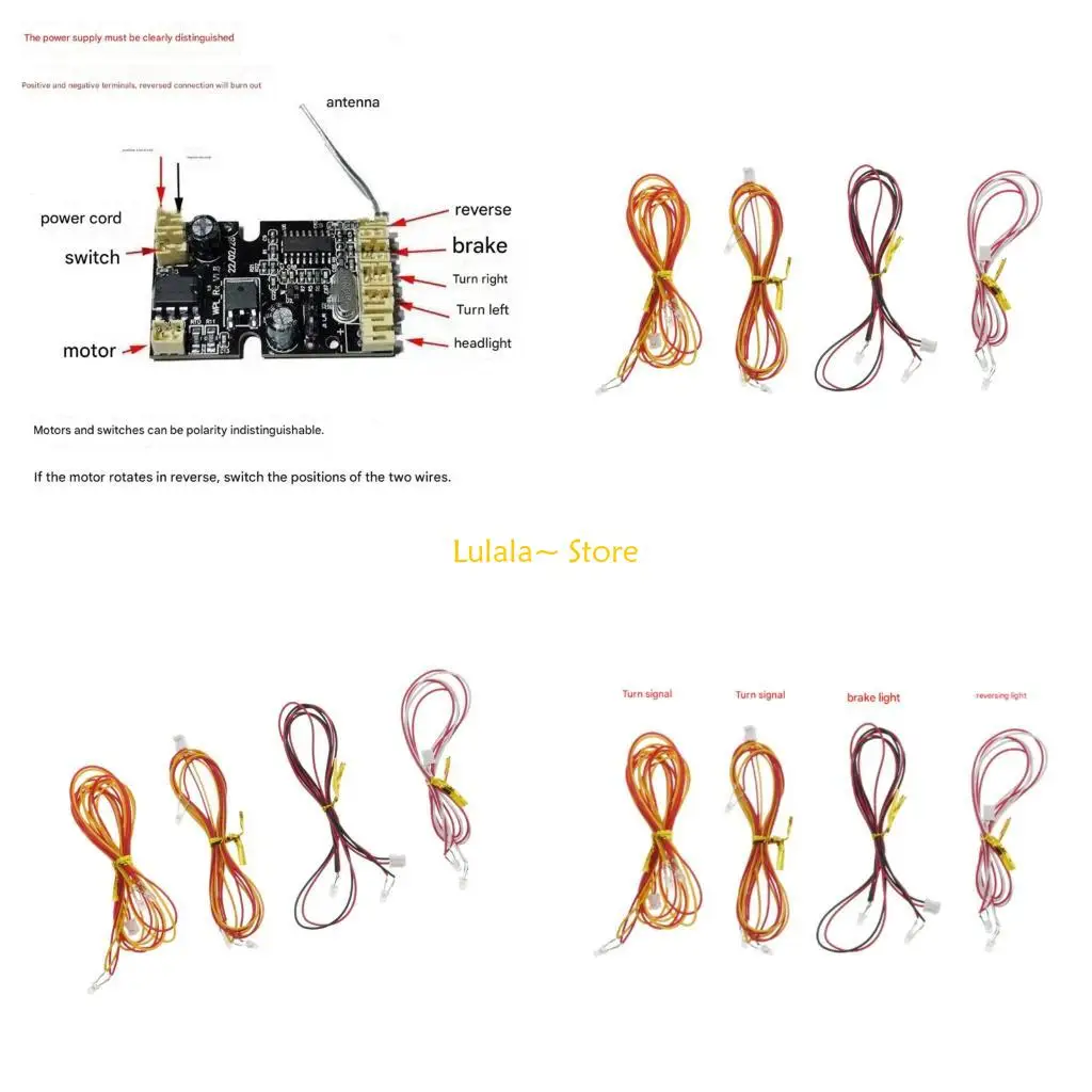 Y4QA Light Set for D12 D42 D64 D62 C74 Multiple Remote Control Pickups Quick Assembly