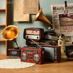 Nostalgic Retro Resin Ornaments Handicrafts Home Decoration Mini Table Small Ornaments Photography Props Camera Gramophone