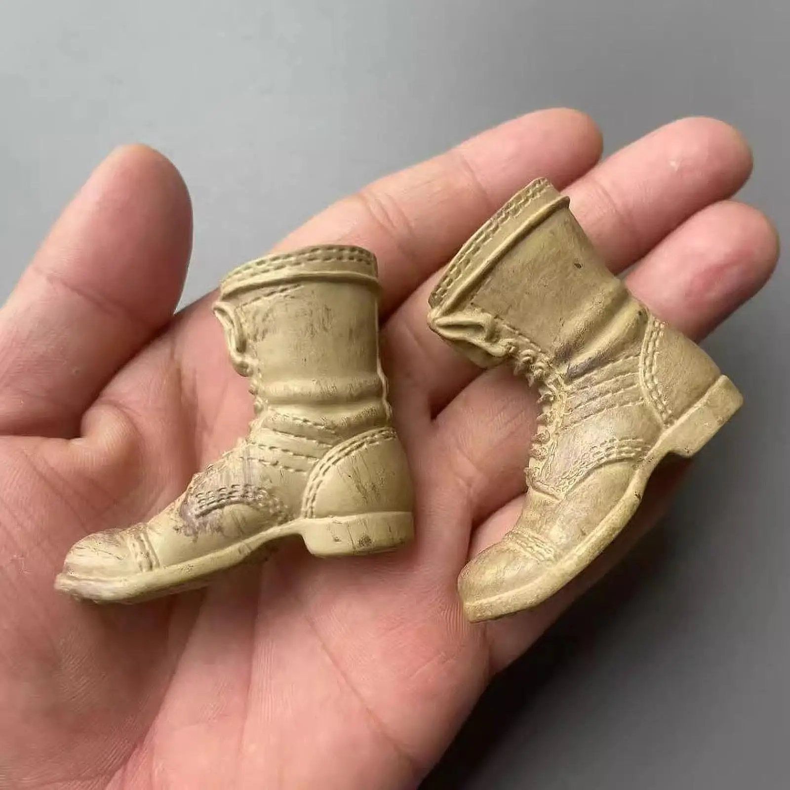 

1/6 Scale Mid Calf Boots Low Heel Shoes Retro Dolls Dress up Accessory Work Shoes for 12'' inch Female Action Figures Costume