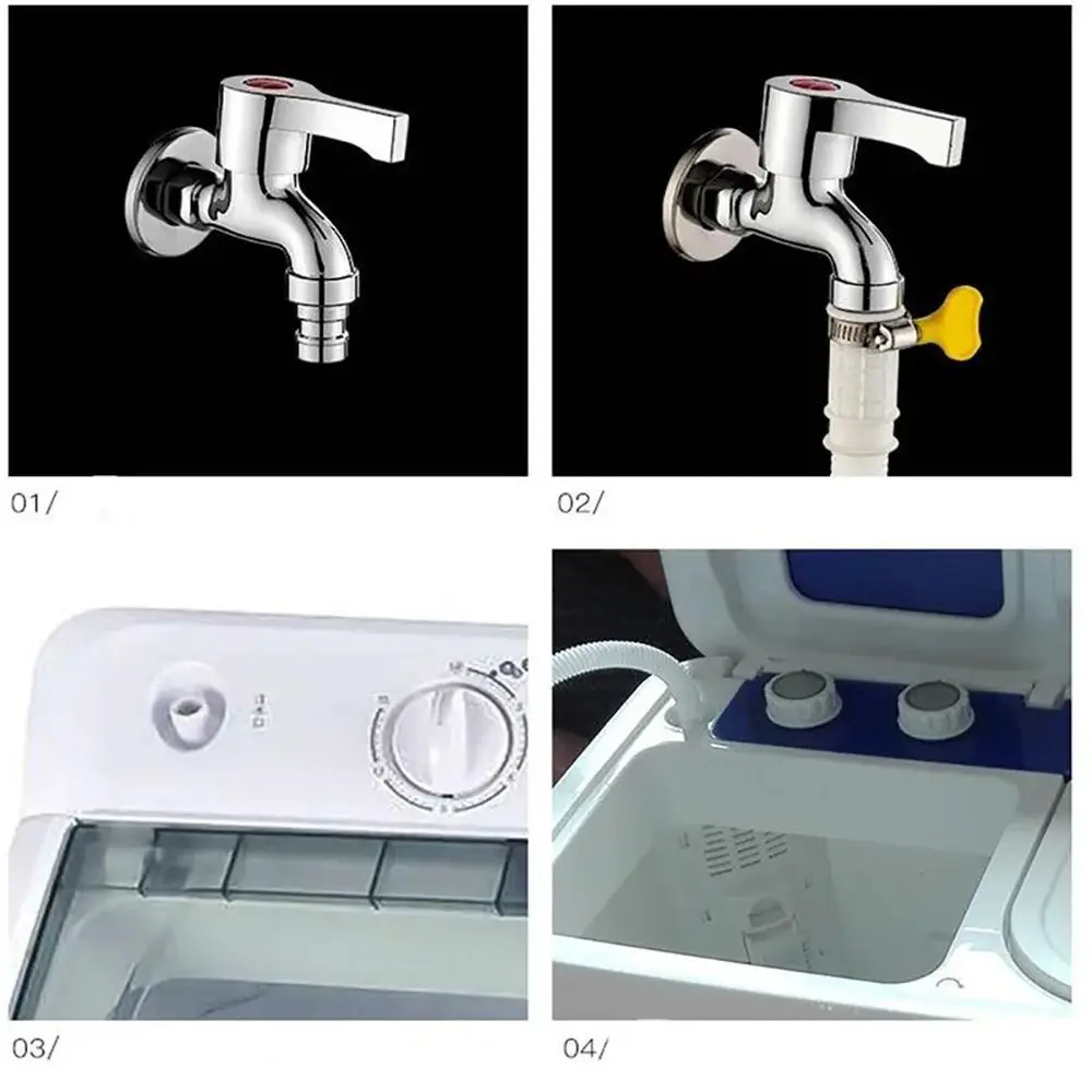 1Pcs Faucet Accessories Drain Hose Pipe Flexible 0.5/1/2/3 Meters Hose Tube Waste Water Outlet Expel Soft White PP Plumbing