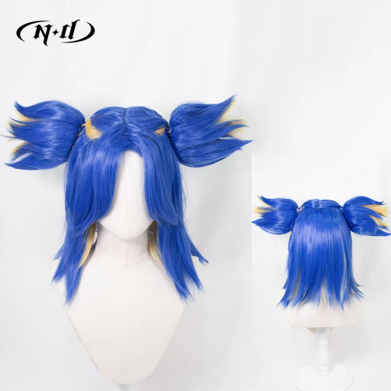 ND Neon Cosplay Pruiken Haarstukje VALORANT Game Cosplay Haar Pruiken voor Comic Con Coser Kostuum Themafeest Hittebestendig Synthetisch
