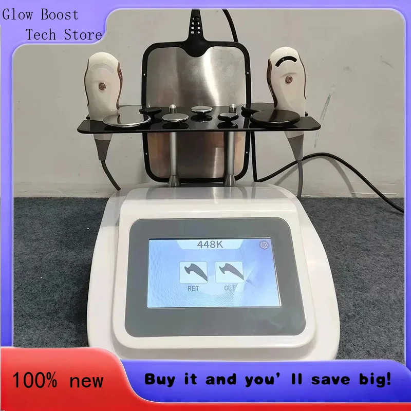 

Glow 448khz Cet Ret Tecar Therapy Equipment Diathermy Body Shaping Slimming Fat Reduction Massage Weight Loss-JKI8